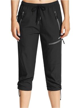 MOCOLY Women's Hiking Capris Lightweight Quick Dry